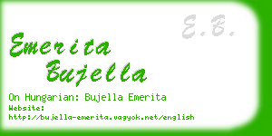 emerita bujella business card
